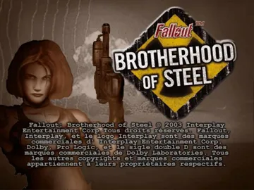 Fallout - Brotherhood of Steel screen shot title